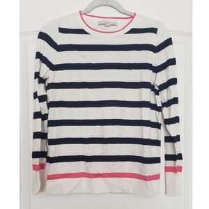 Loft Striped Sweater Size LP Preppy Nautical Beachy‎ Lightweight